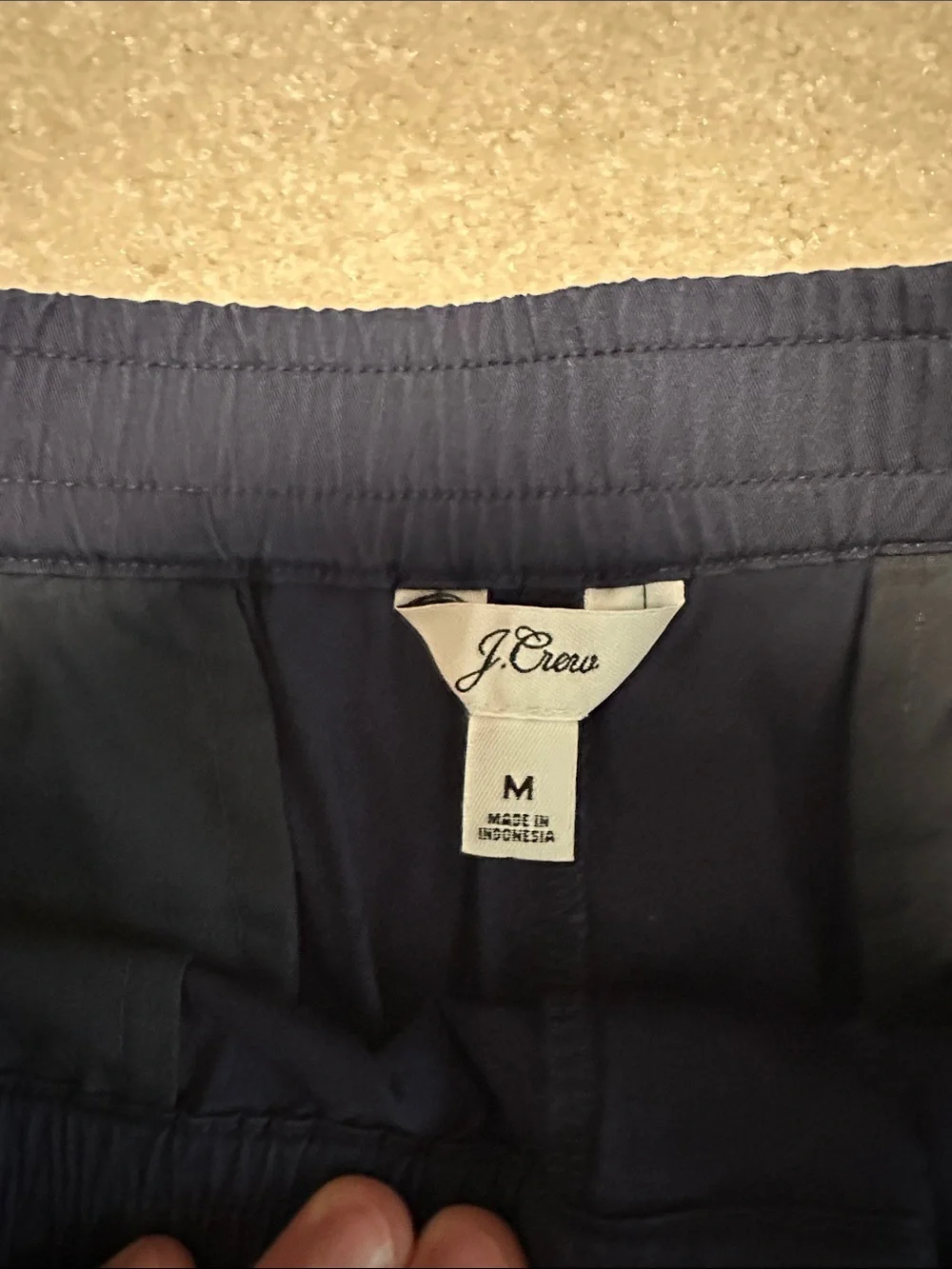 J. Crew Navy Blue Athletic Shorts with Snap Waist